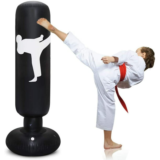 Punching Bag for Kids and Adults Freestanding Bounce Back Boxing Bag Fitness Punching Bag MMA Tumbler Sandbag for for Practicing Karate MMA and to Release Energy Taekwondo